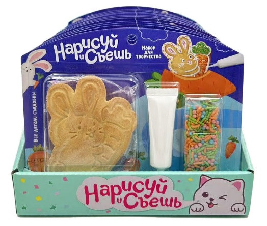  Набор для творчества Нарисуй и съешь "Зайка" (блок 12шт 59г) в Михайловске
