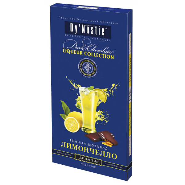 №3 Династия Шоколад "Лимончело", (блок 10шт по 100г)  в Михайловске
