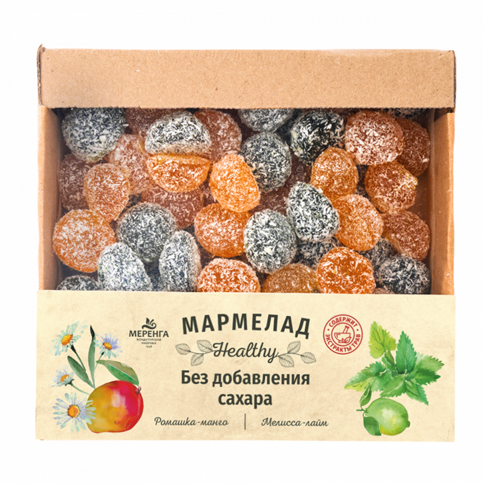  Меренга Мармелад в кокосовой обсыпке Ромашка+Мелисса , 800г     в Михайловске